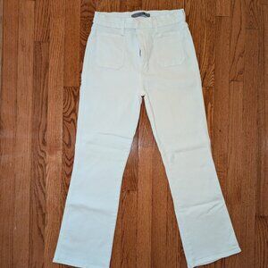 High Rise Crop Bootcut Jeans